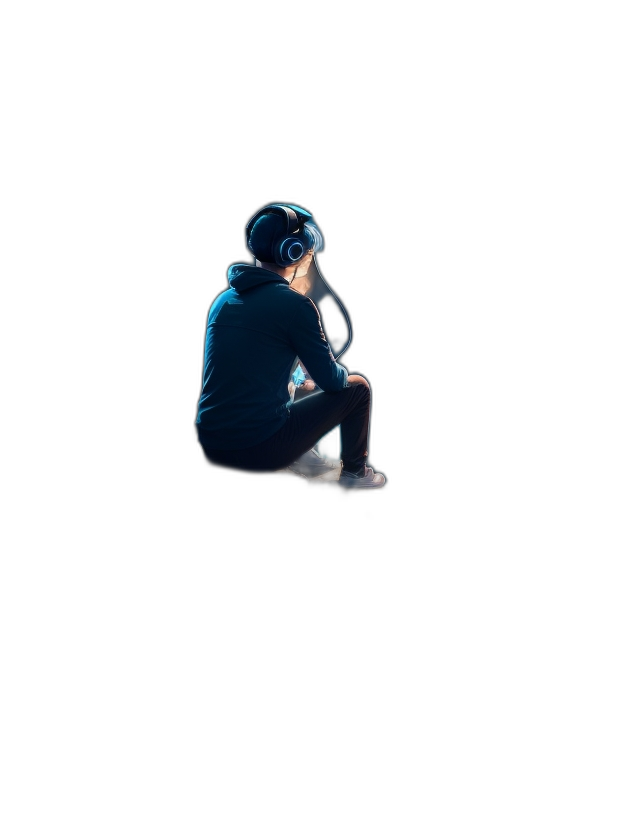 Default_promptman_sitting_on_a_cliff_at_night_listening_to_a_s_2_d7b37c3d-c042-4.png